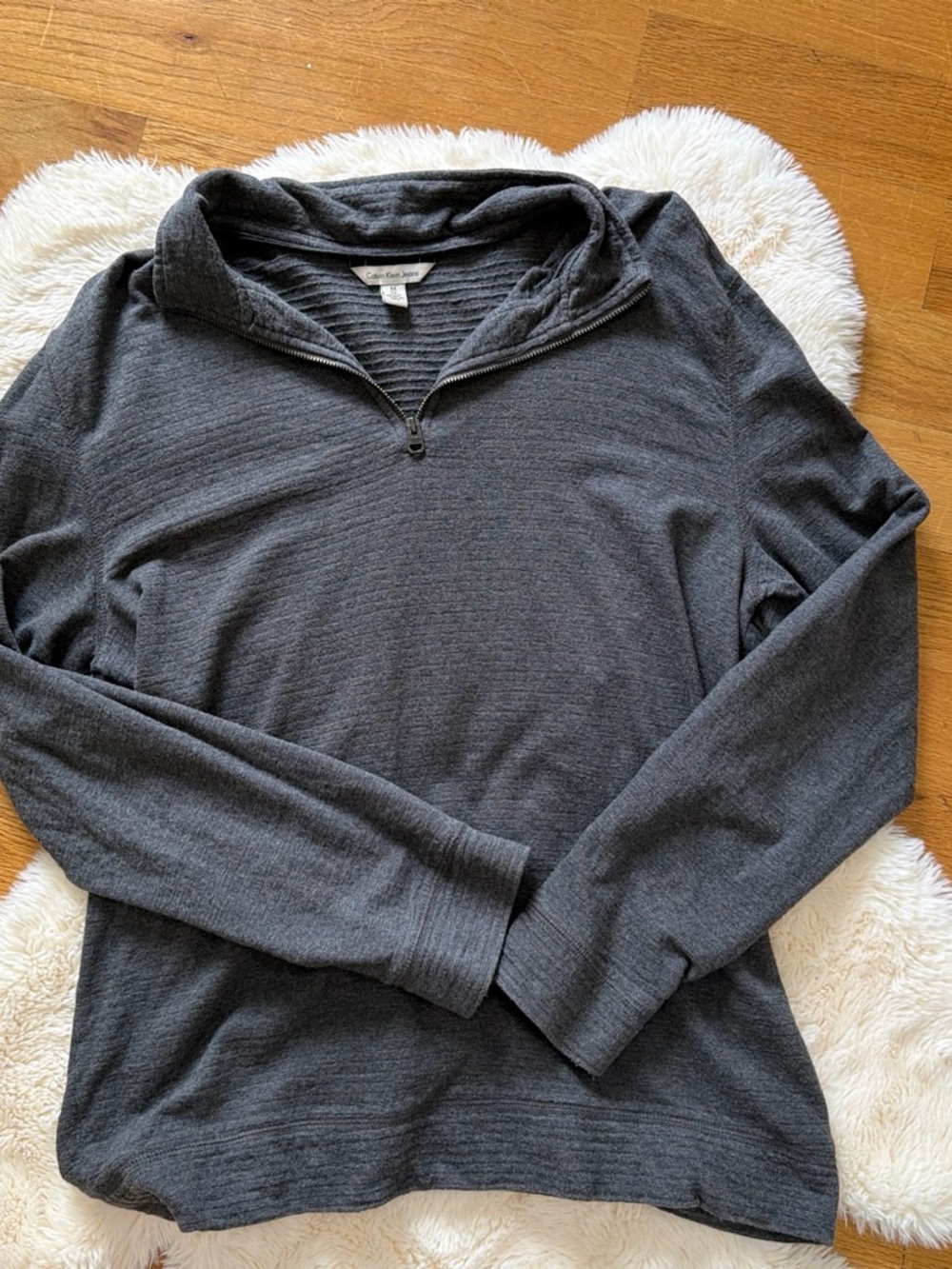 Get both Calvin Klein Jeans Men's Dark Gray Half-Zip Sweater